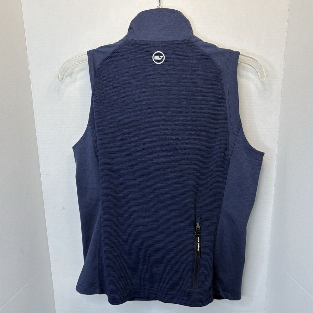 Vineyard Vines Performance Vest Mens Small Navy Full Zip Athleisure - Picture 4 of 10